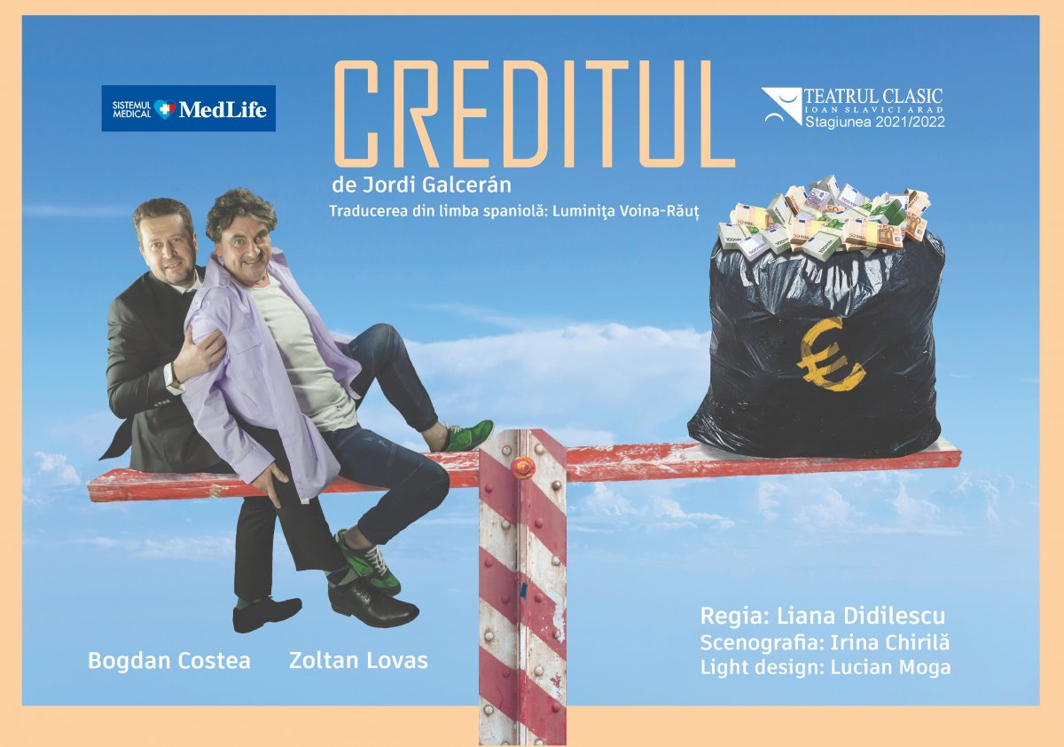 „Creditul” – o nouă premieră pe scena Teatrului Clasic „Ioan Slavici” Arad