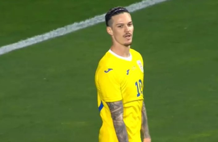 Man, pasă de gol şi gol în amicalul cu Israelul; în plus arădeanul a purtat tricoul cu numărul 10