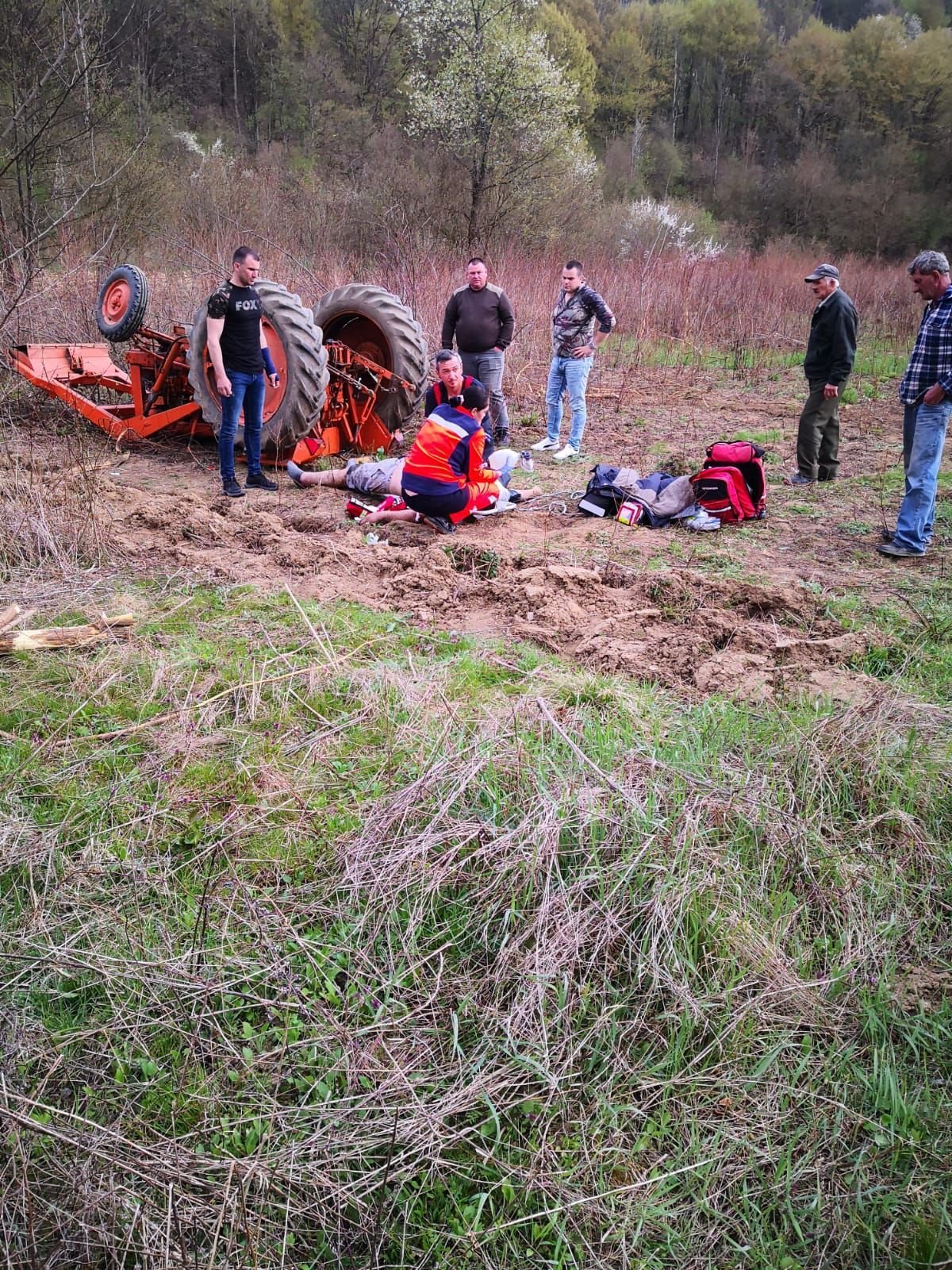 Bărbat mort sub tractor la Dumbrăvița