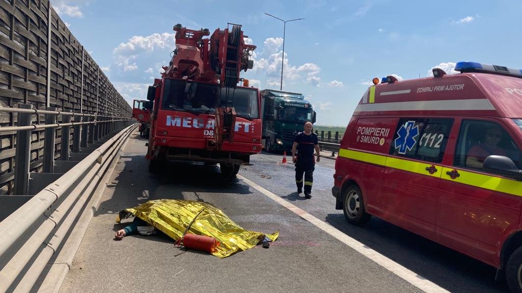 Bărbat de 50 de ani accidentat mortal pe Autostrada Arad-Nădlac