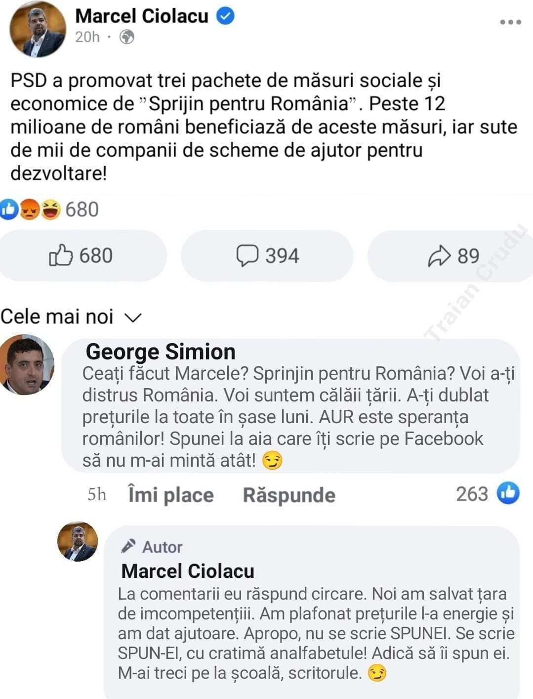 Te doare mintea: cum comunică Marcel Ciolacu şi George Simion