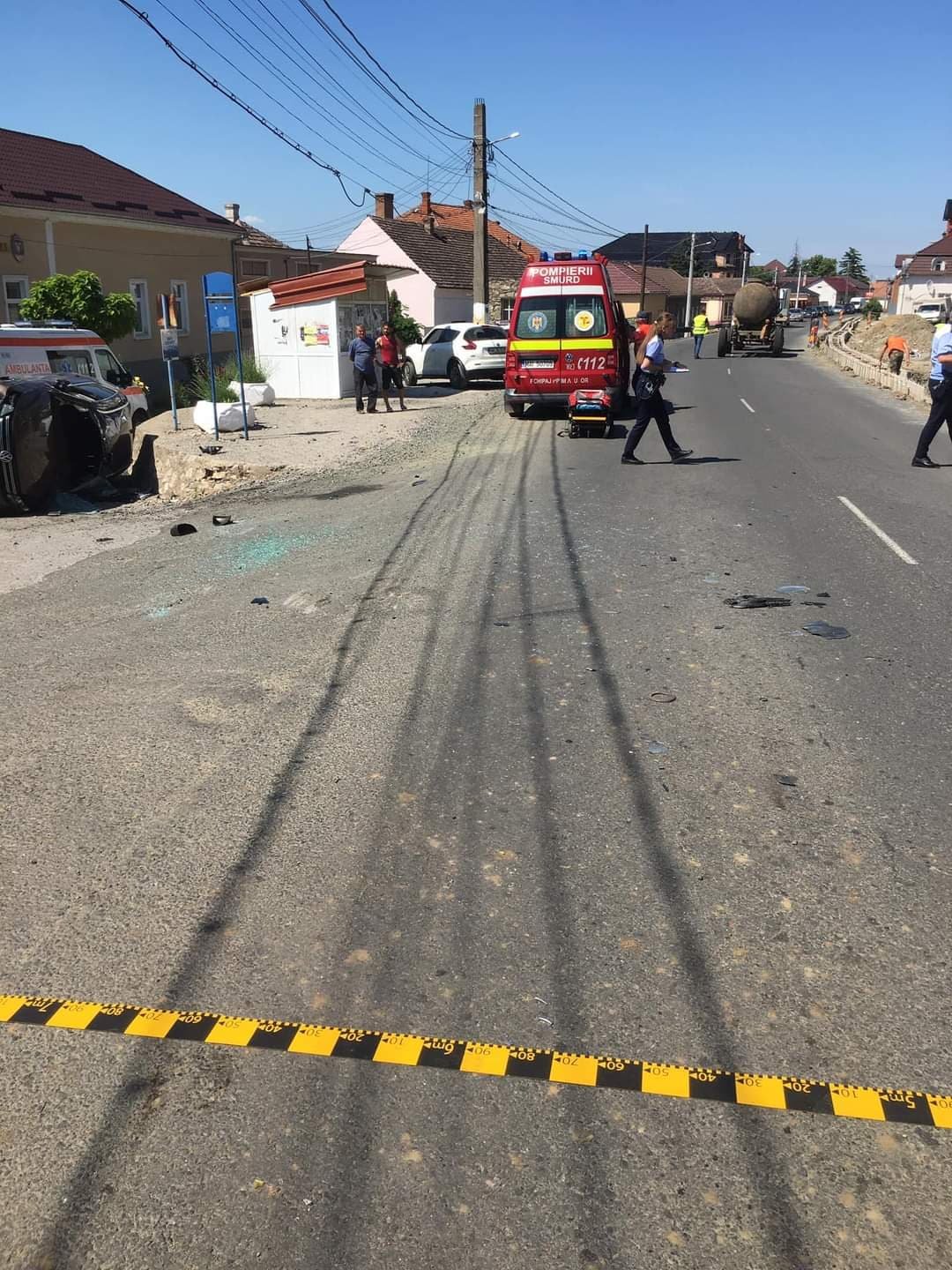 Accident cu trei victime pe șoseaua Arad-Șiria