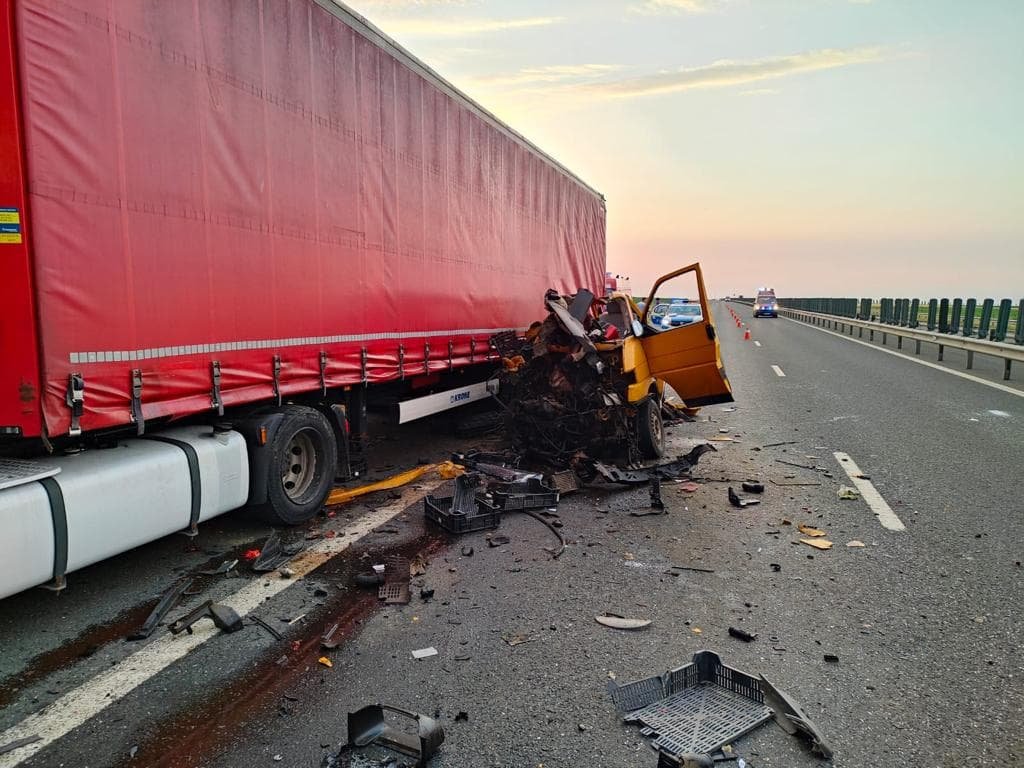 Accident cu o victimă pe autostradă, în zona Nădlac II