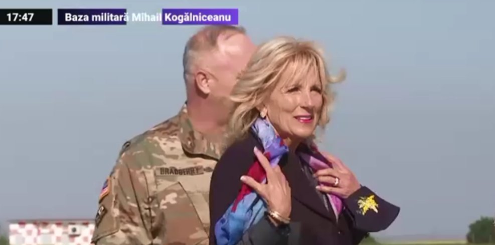 Prima doamnă a SUA a ajuns în România