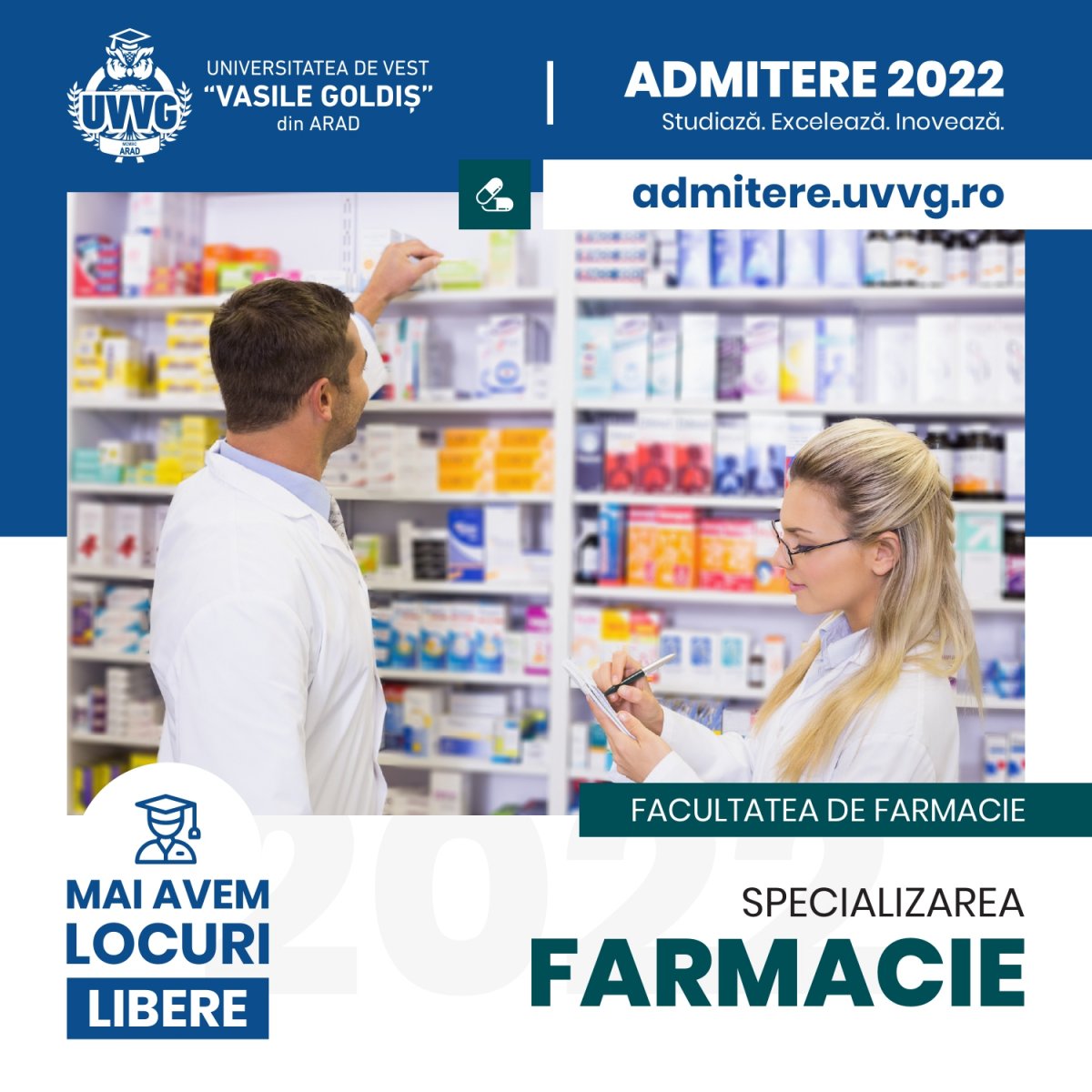 FACULTATEA DE FARMACIE - SPECIALIZAREA FARMACIE