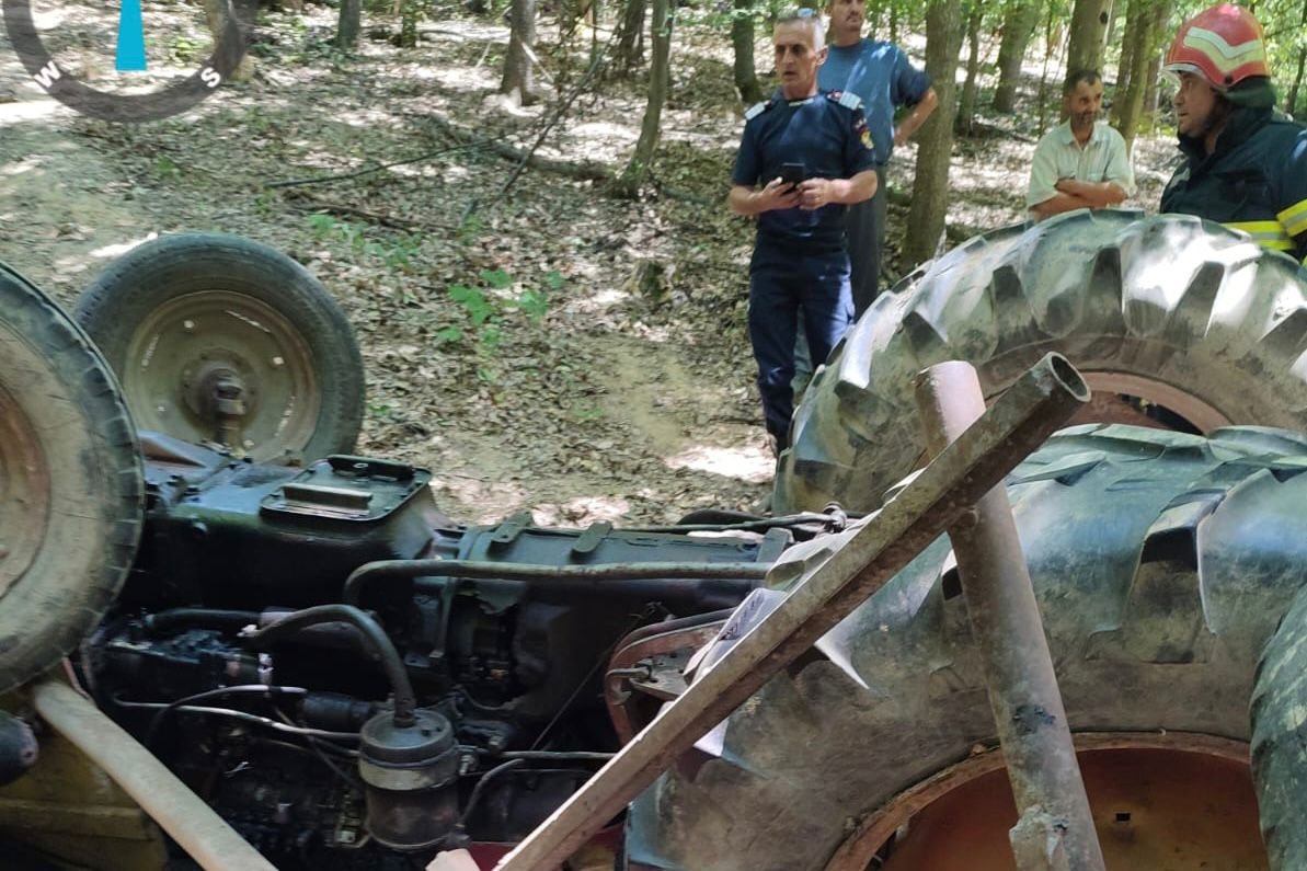 Bărbat omorât de tractor în pădure la Craiva