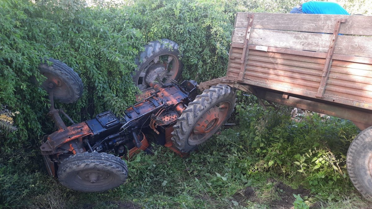 Bărbat mort sub tractor la Șeitin
