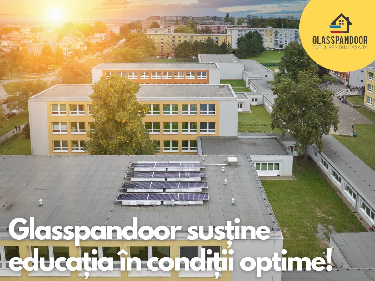 Glasspandoor susține implementarea panourilor fotovoltaice în școli