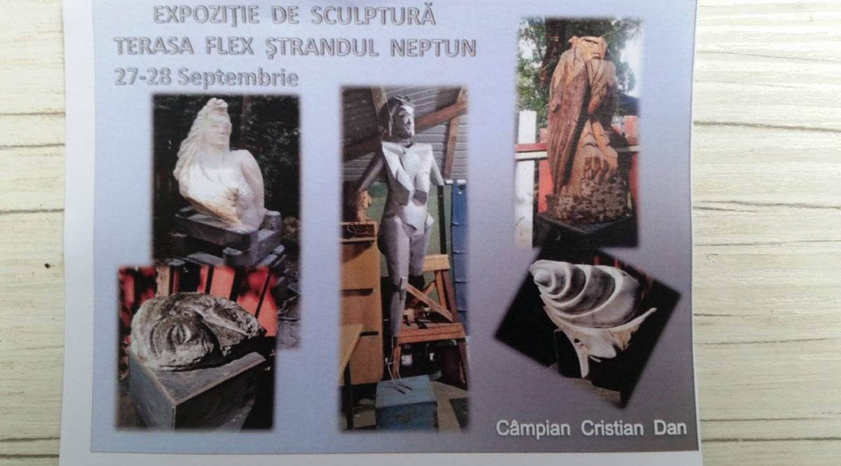 EXPOZIȚIE DE SCULPTURĂ TERASA FLEX ȘTRANDUL NEPTUN