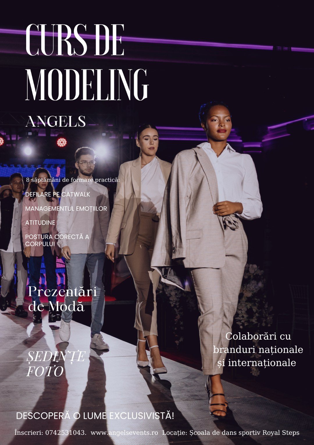 Curs de modeling Angels începând cu luna noiembrie