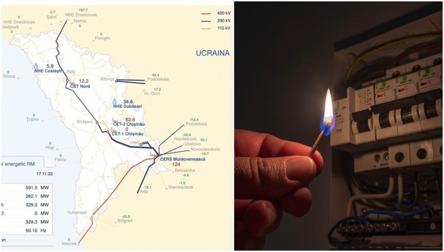 Pana masivă de curent în Basarabia