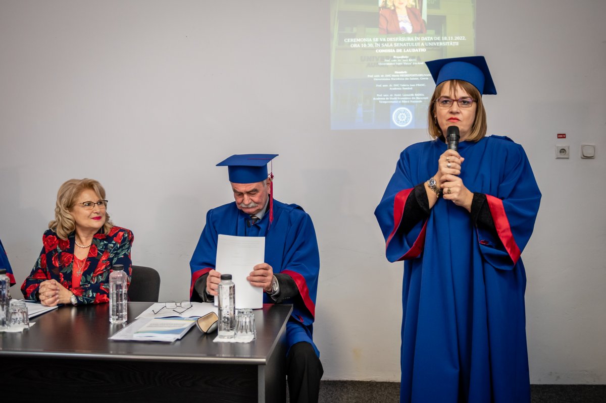 Prof. univ. dr. habil. Constanța Popescu, Doctor Honoris Causa al UAV