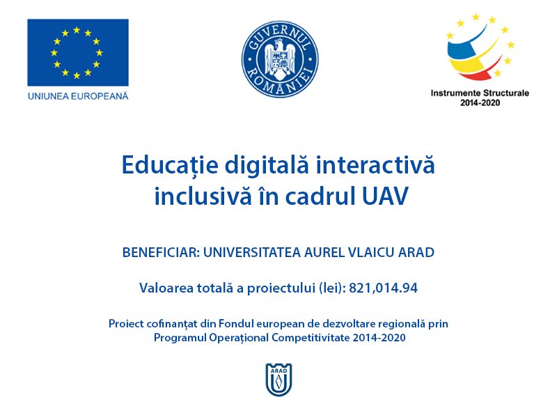 Educație digitală interactivă inclusivă în cadrul UAV