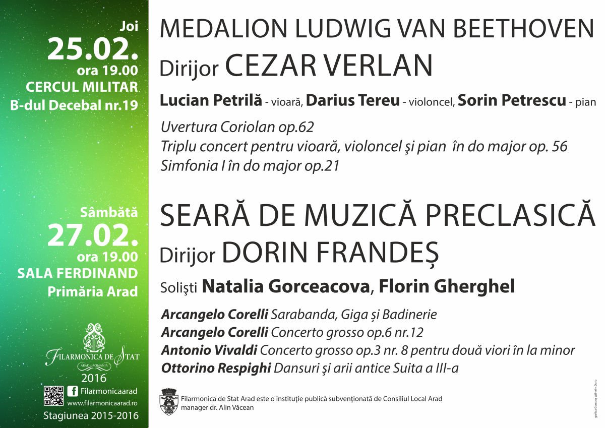 Un Medalion Beethoven de excepție, joi seara, sub bagheta lui Cezar-Mihail Verlan