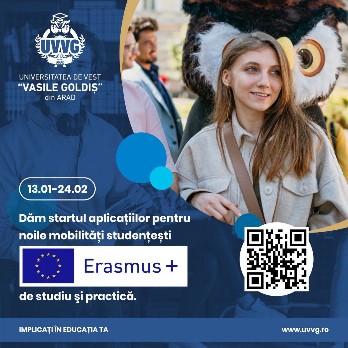 START ÎNSCRIERI PENTRU PROGRAMUL ERASMUS+