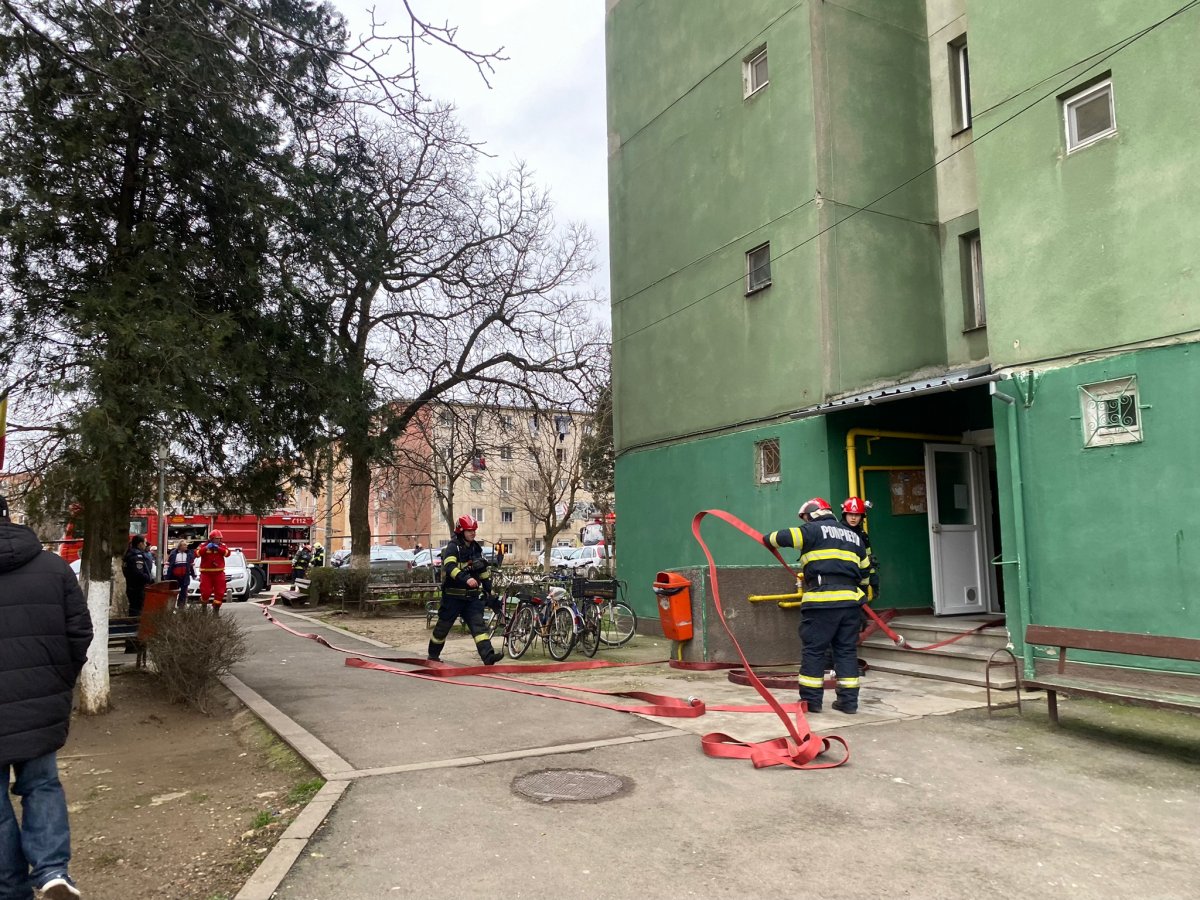 Incendiu la o ghenă de gunoi în municipiul Arad pe str. Predeal