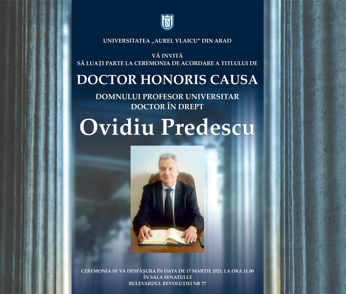 Prof. univ. dr. Ovidiu Predescu, Doctor Honoris Causa al UAV