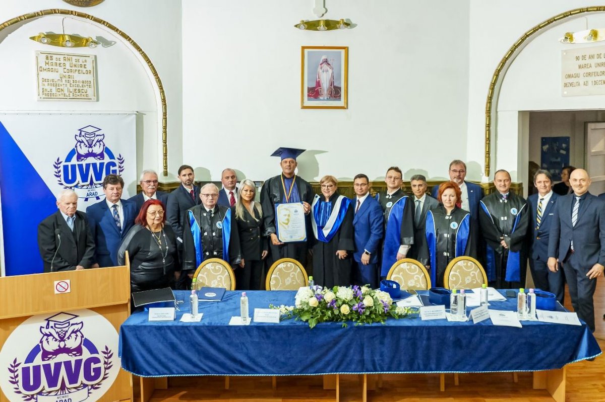 Omul de afaceri Mirco Maschio - DOCTOR HONORIS CAUSA al Universităţii de Vest „Vasile Goldiş” şi laureat al premiului „FRANCISC VON NEUMAN”, în cadrul Galei Elitelor Arădene (FOTO)