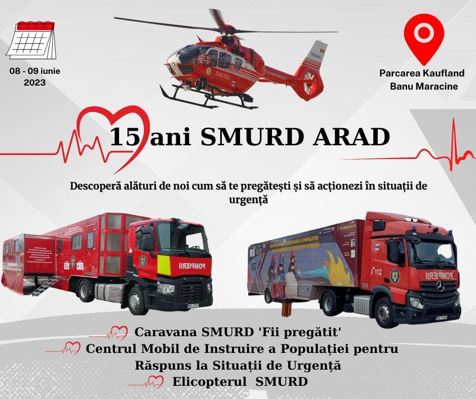 Aniversarea a 15 ani SMURD Arad - Descoperiți Caravana SMURD 