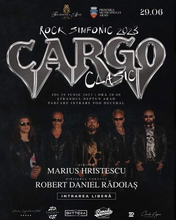 Cargo-Clasic, un spectacol rock simfonic pentru toți arădenii