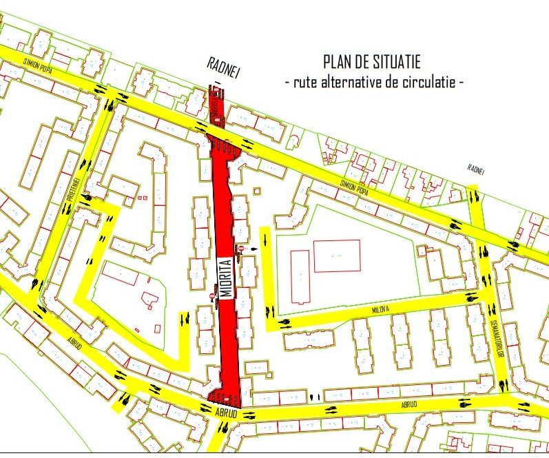 Restricții de circulație pe strada Mioriței  