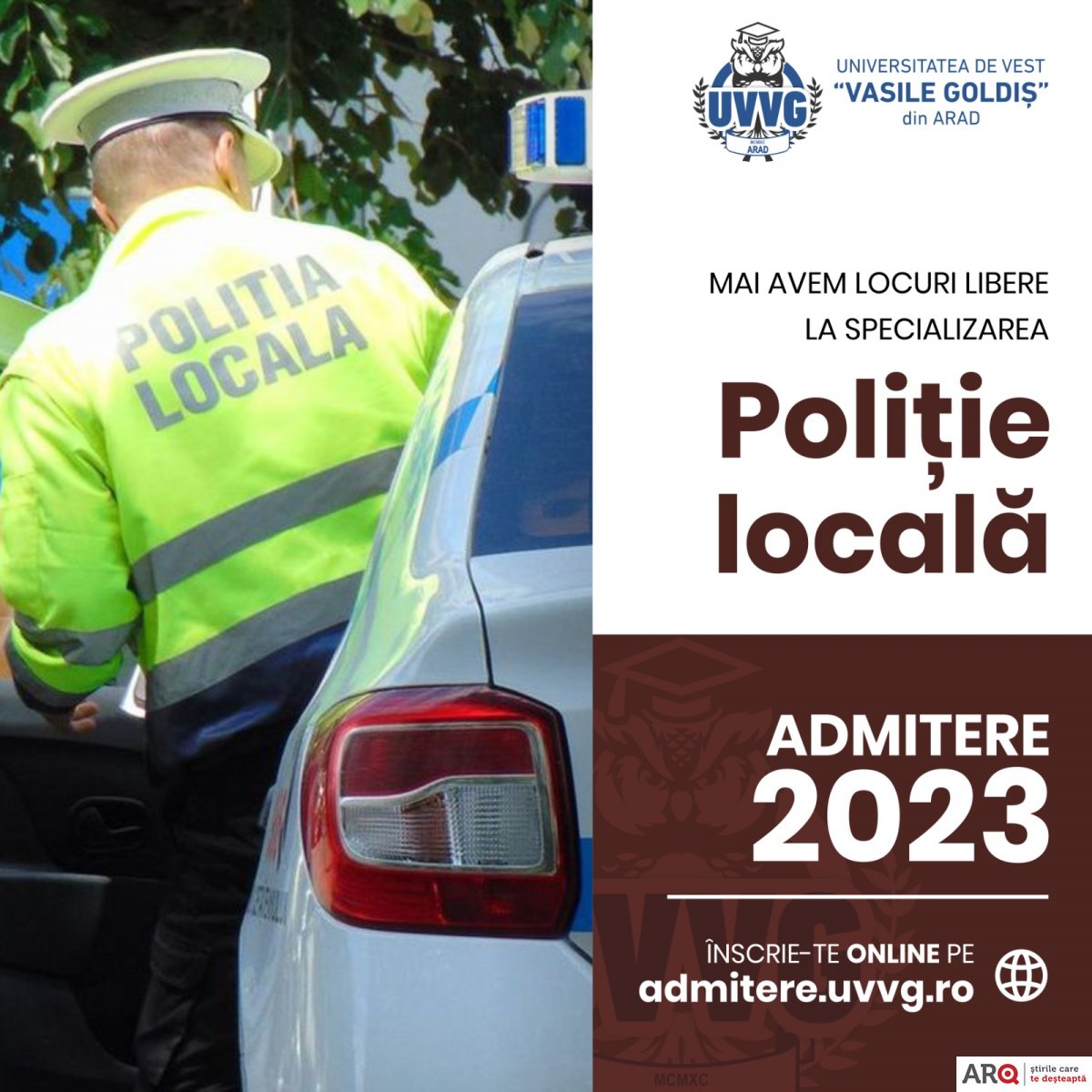 FACULTATEA DE ȘTIINȚE JURIDICE – SPECIALIZAREA POLIȚIE LOCALĂ