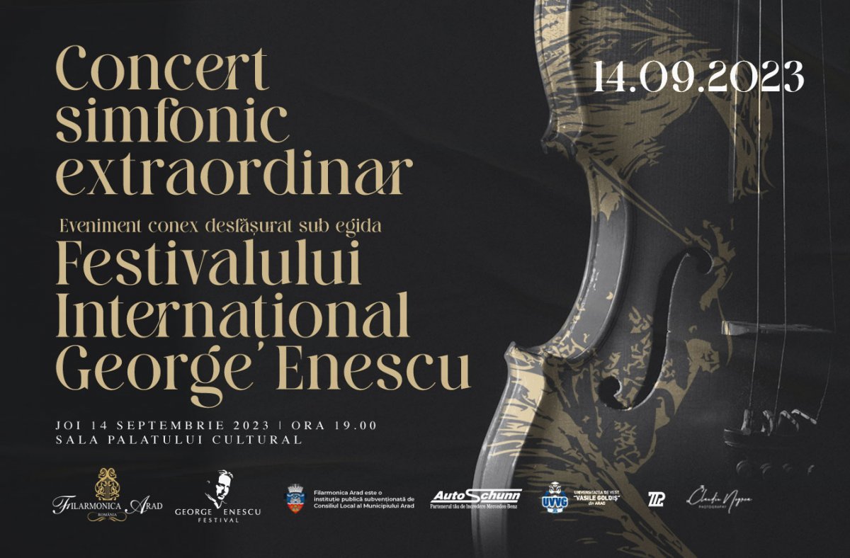Concert simfonic de excepție: Filarmonica Arad în Festivalul Internațional „George Enescu” 2023