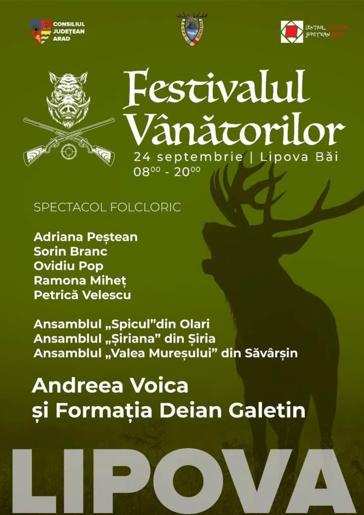 Festivalul Vânătorilor are loc anul acesta la Băile Lipova; vezi care este programul