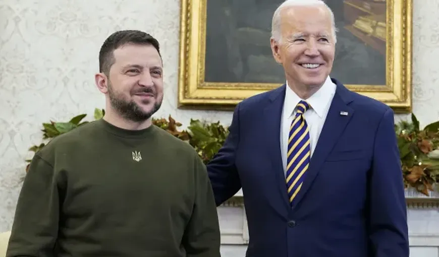 Întâlnire de rang înalt între Joe Biden și Volodimir Zelenski, la Casa Albă. Ce au discutat liderii lumii în cea de-a 576 zi de război în Ucraina