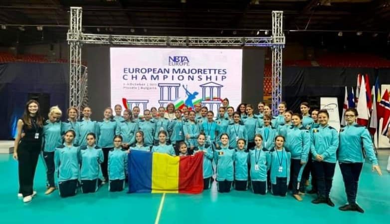 Sportivele de la C.S. Mistral Arad la Campionatul European de Majorete din Plovdiv