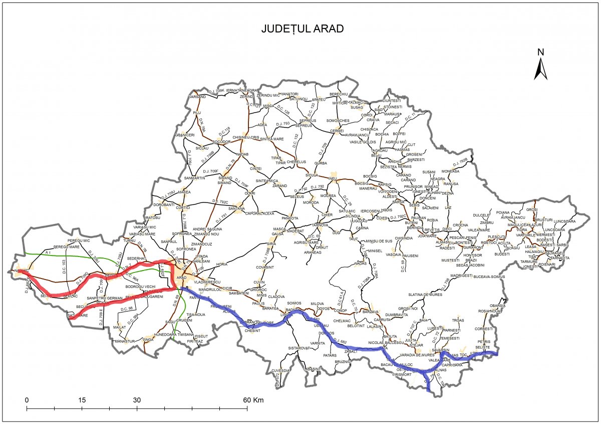 Certificat de urbanism pentru două trasee de cicloturism în județul Arad