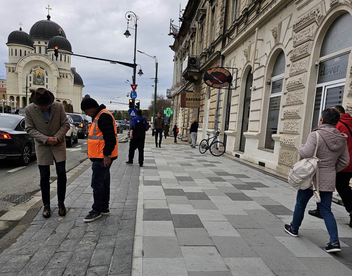 Ce spune viceprimarul Lazăr Faur despre neconformităţile descoperite la montarea granitului de pe Revoluţiei (FOTO)