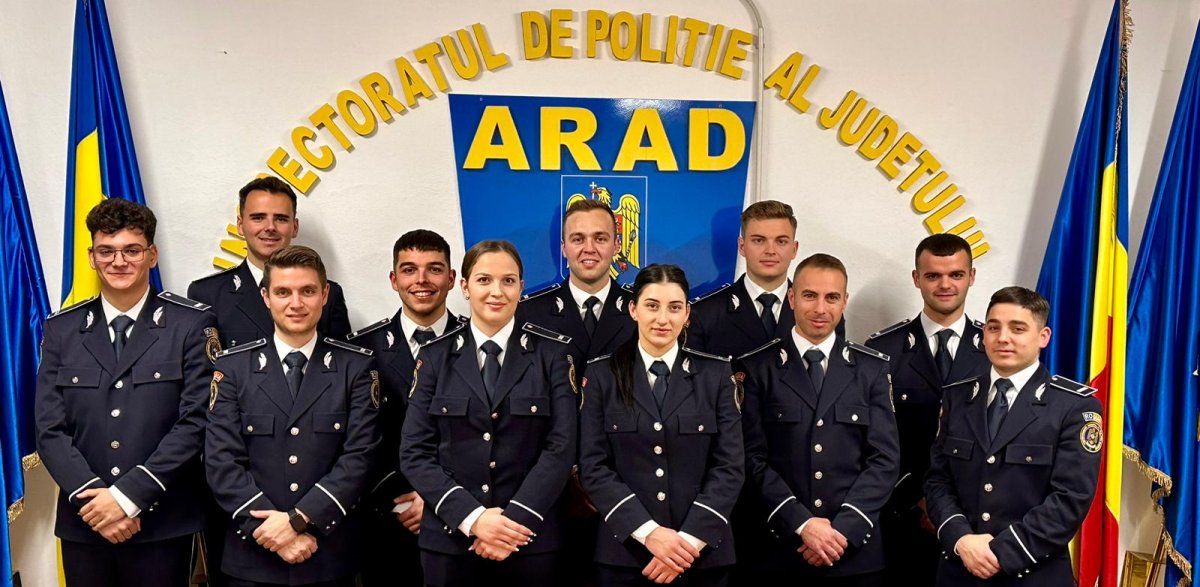 Noi agenți de poliție au fost încadrați la IPJ Arad