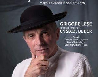 „Un secol de dor“. Grigore Leșe, invitat la un eveniment dedicat Zilei Culturii Naționale, la Cinematograful „Arta“ din Arad