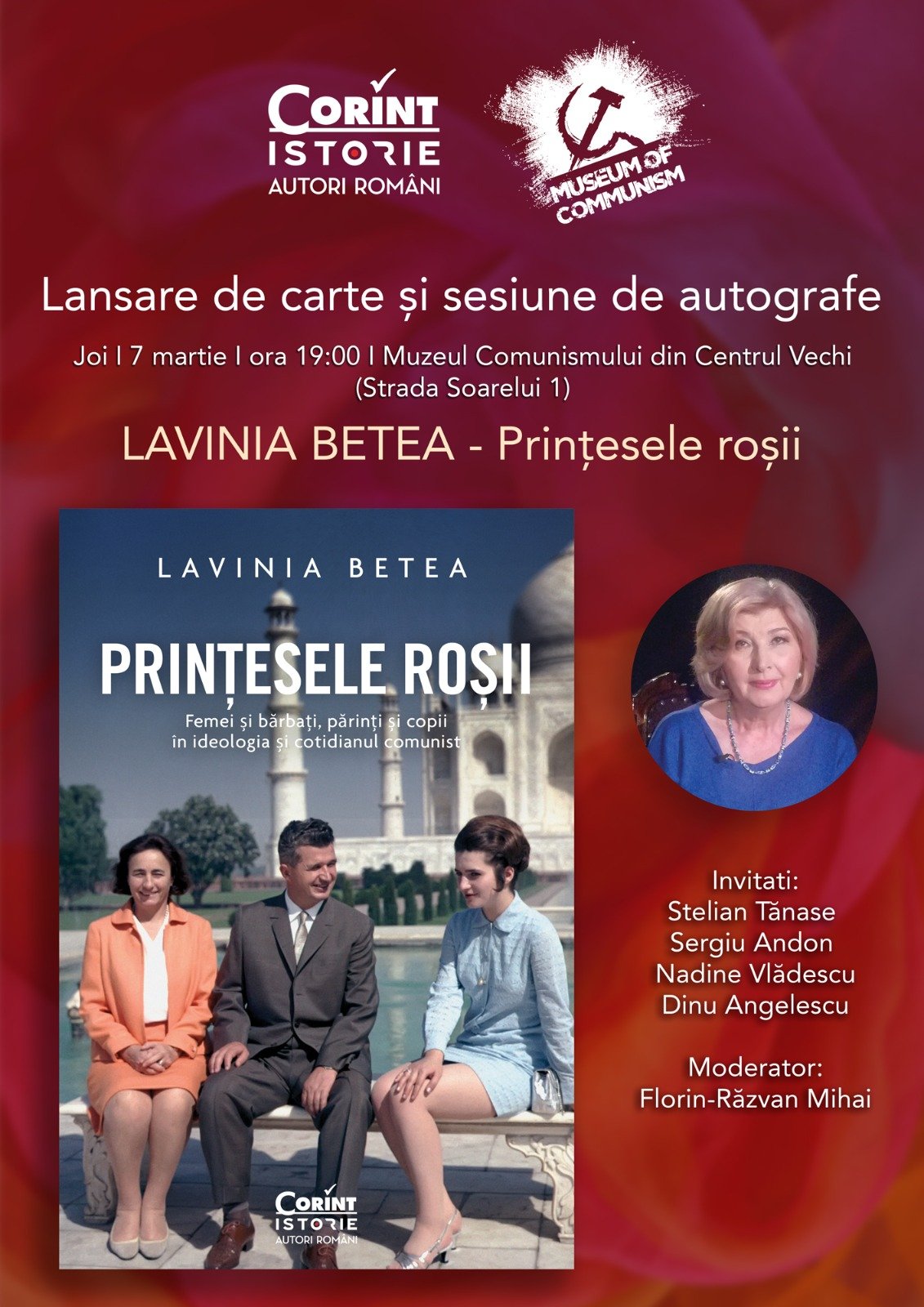 Lansare de carte și sesiune de autografe: „Prințesele roșii” de Lavinia Betea