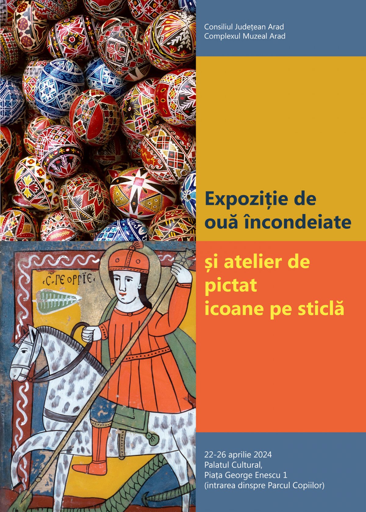 Evenimente muzeale organizate de Complexul Muzeal Arad  cu prilejul derulării proiectelor naționale educaționale  Școala altfel și Săptămâna verde 22 aprilie - 26 aprilie 2024