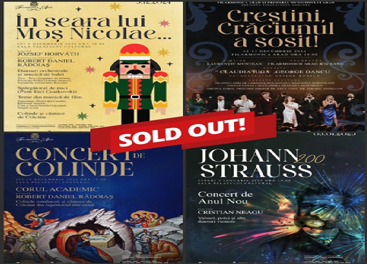 SOLD-OUT la toate concertele Filarmonicii în luna cadourilor