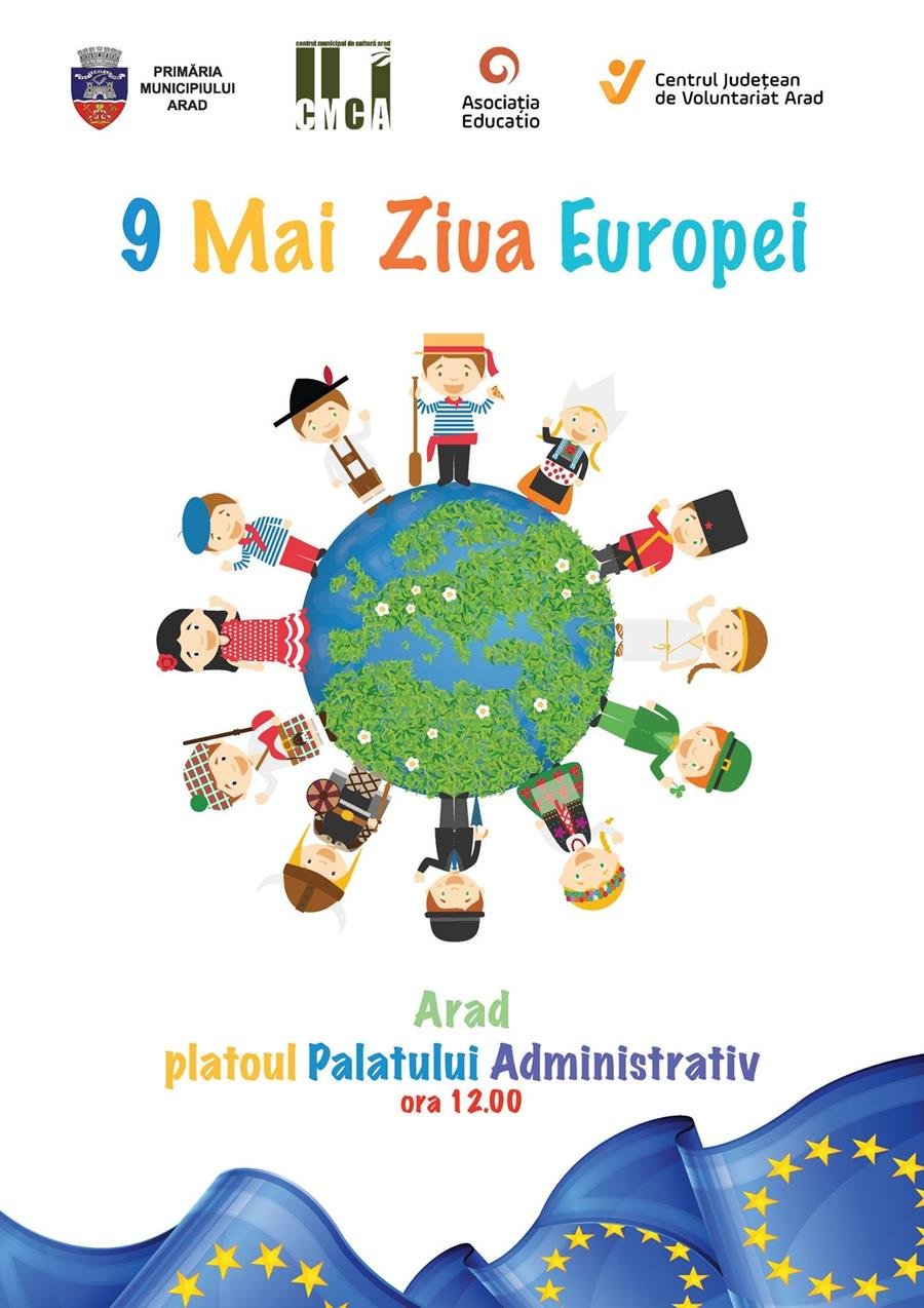 Ziua Europei va fi sărbătorită pe platoul Palatului Administrativ