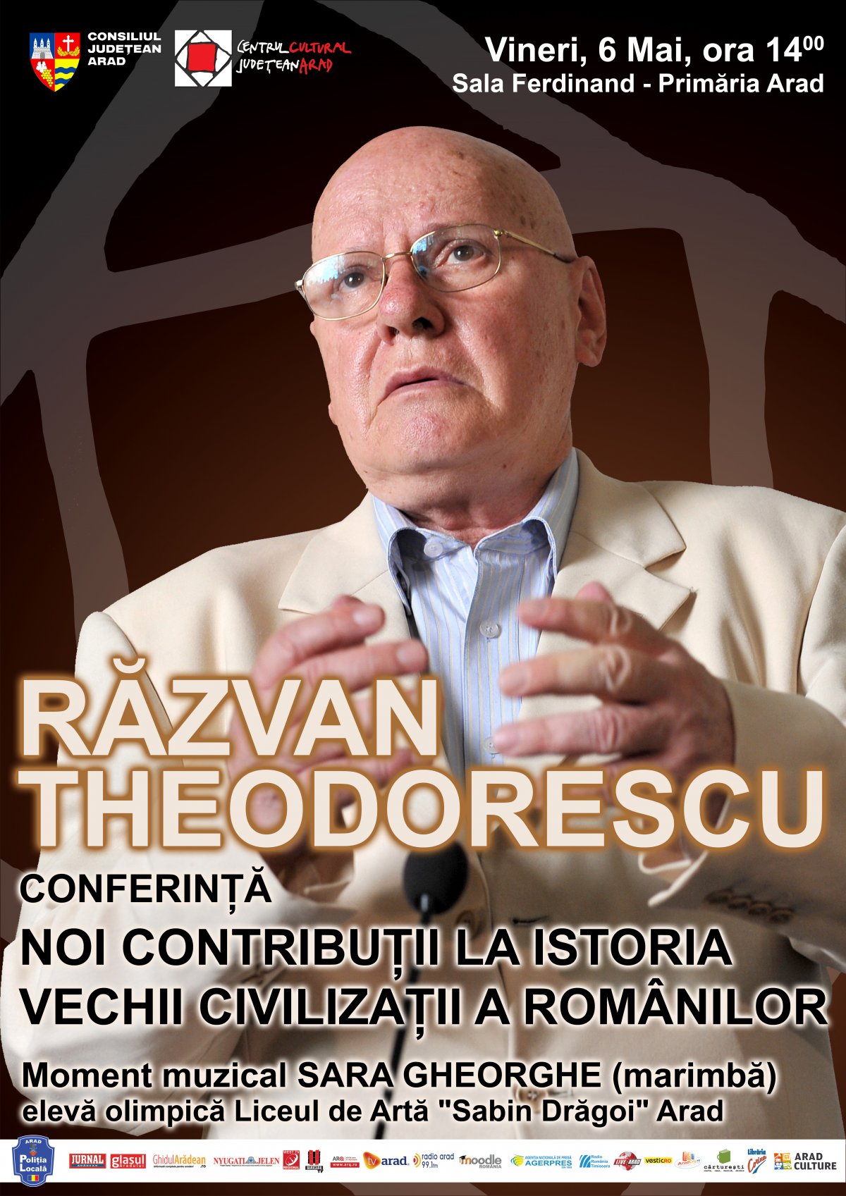 Conferință Răzvan Theodorescu la Arad‏ 
