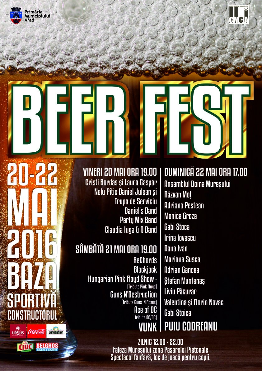 Beer Fest – arădenii sărbătoresc berea