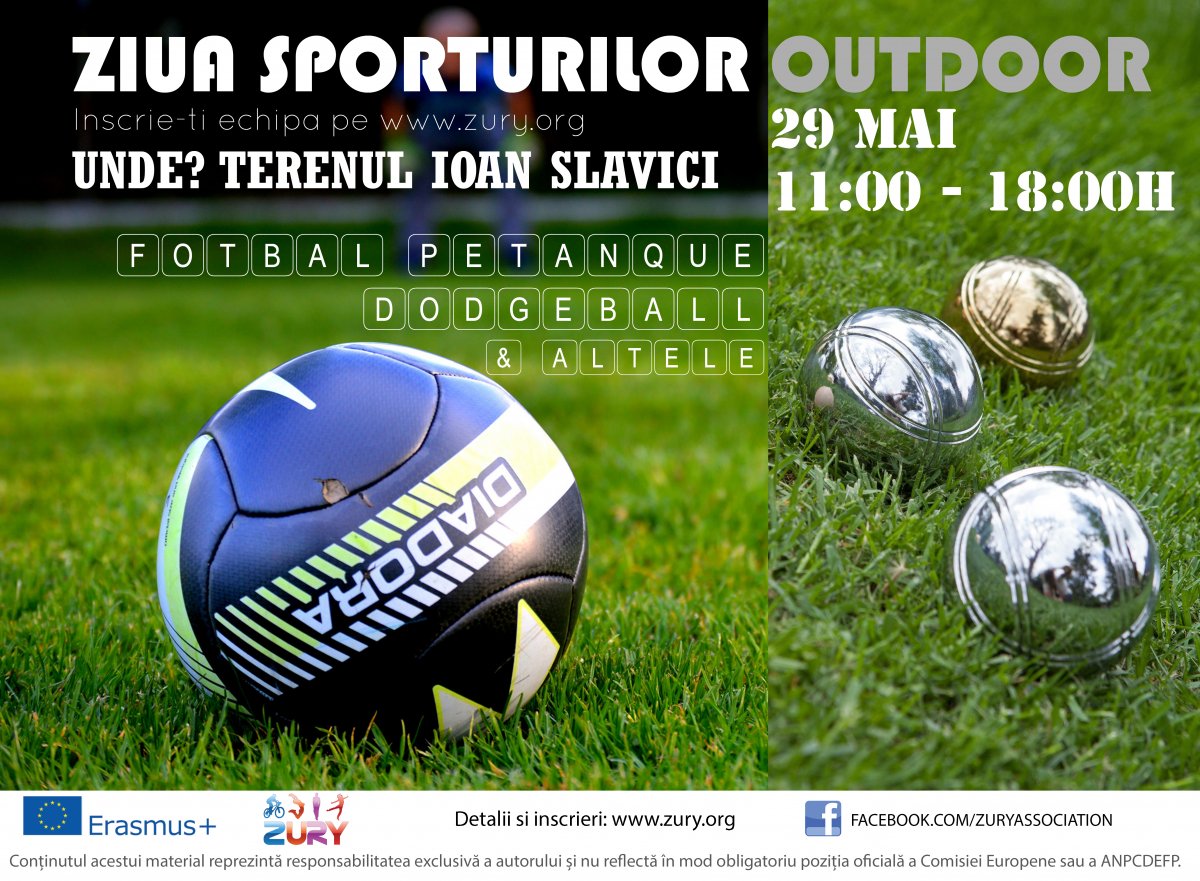 ZIUA SPORTURILOR OUTDOOR, pe 29 mai la Arad