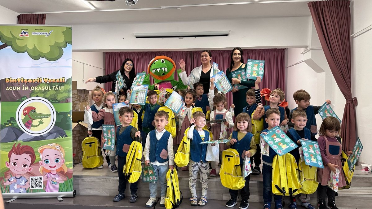 Grădinițele din Arad se pot înscrie gratuit la campania Dințișorii Veseli