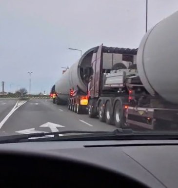 (VIDEO) Transport agabaritic la ieșire din Arad spre Pecica