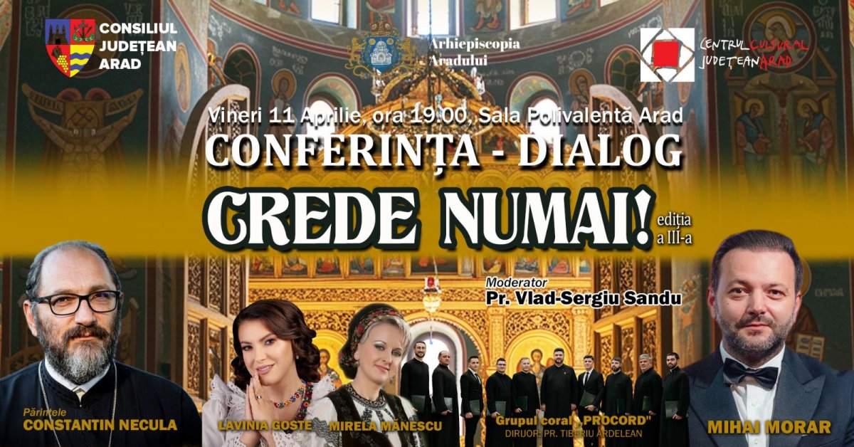 Conferință cu Părintele Necula și Mihai Morar la Sala Polivalentă