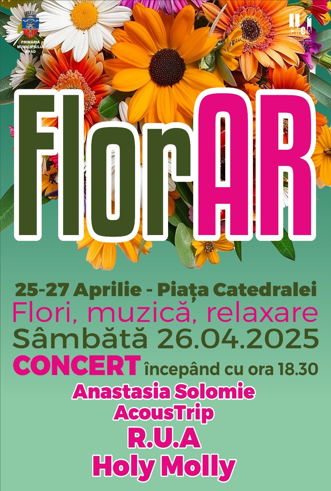 FlorAr 2025 - Expoziție de flori în Piața Catedralei din Arad