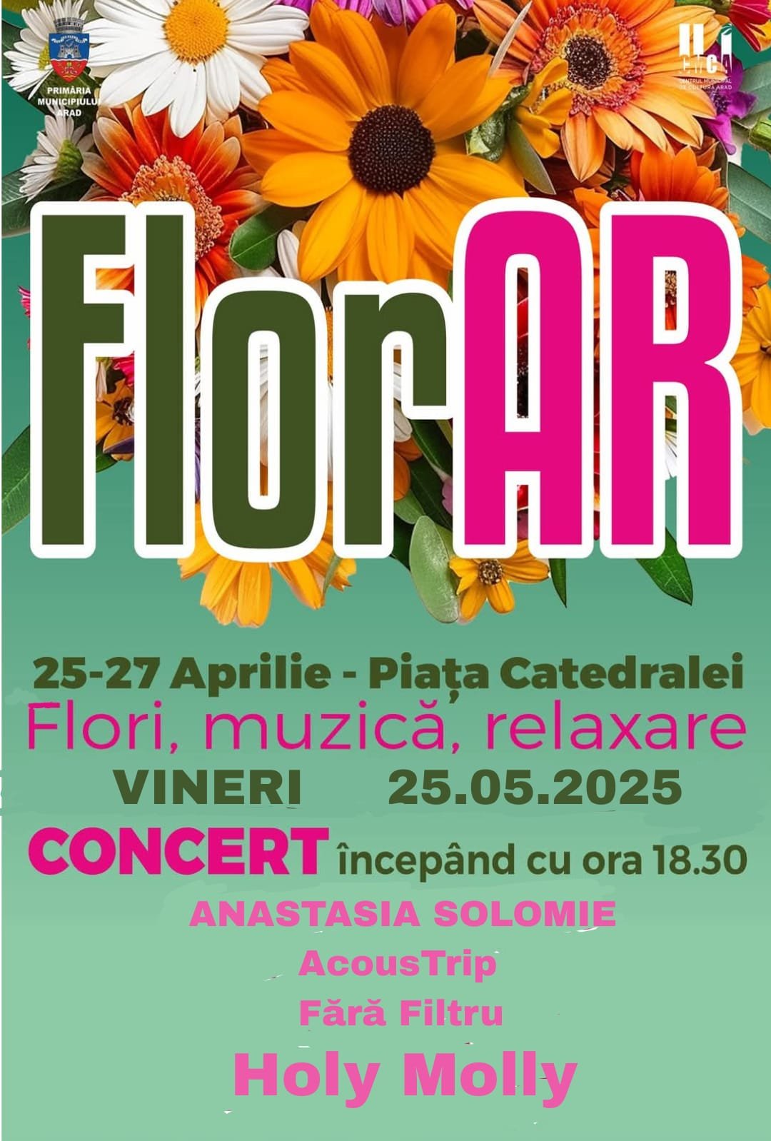 Programul artistic organizat cu ocazia FlorAr 2025 va avea loc vineri