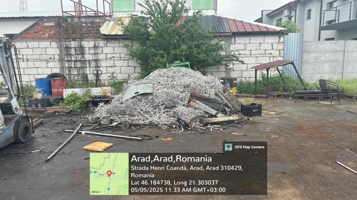 (FOTO) Garda de Mediu a aplicat o amendă usturătoare pentru depozitarea neconformă a deșeurilor