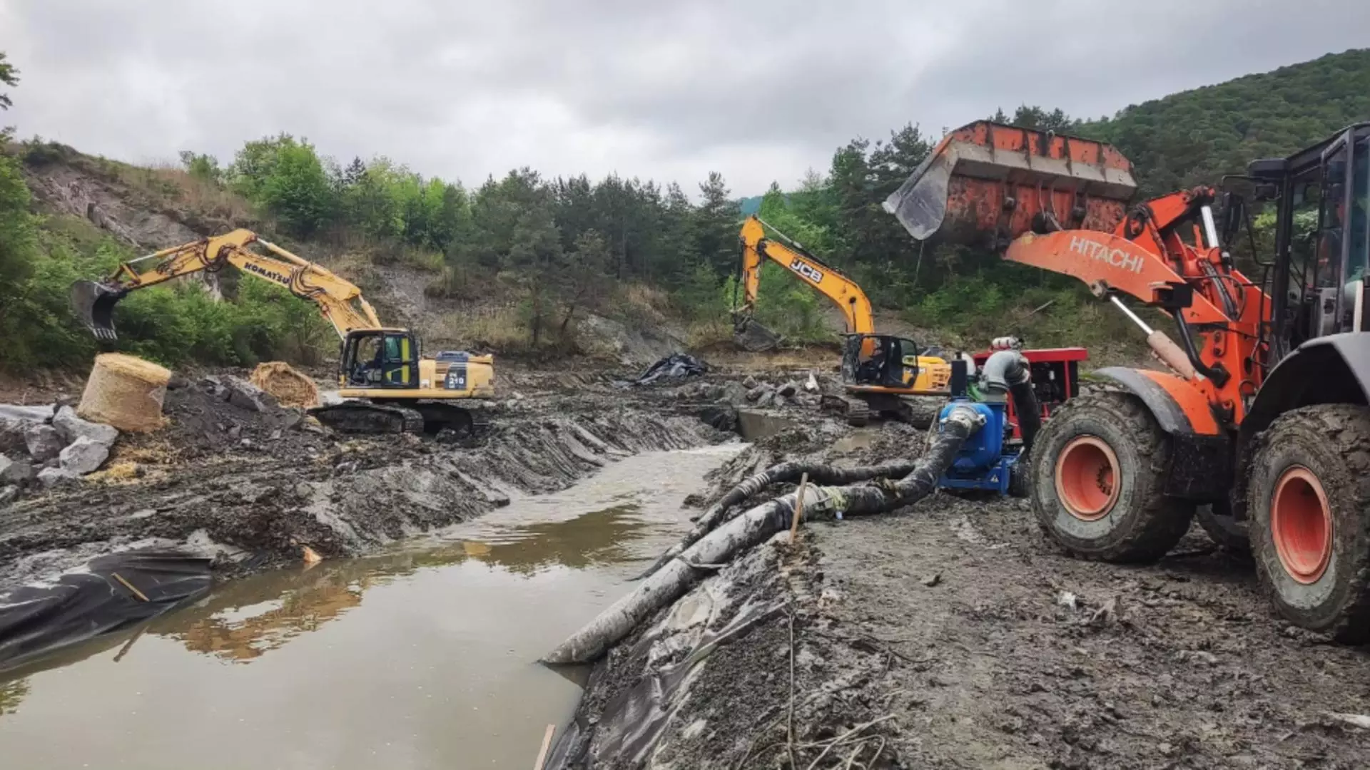 Imagini de coșmar. Salina Praid inundată de viituri succesive
