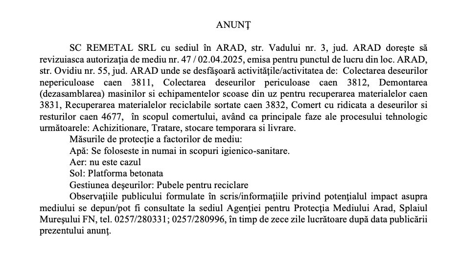 Anunț