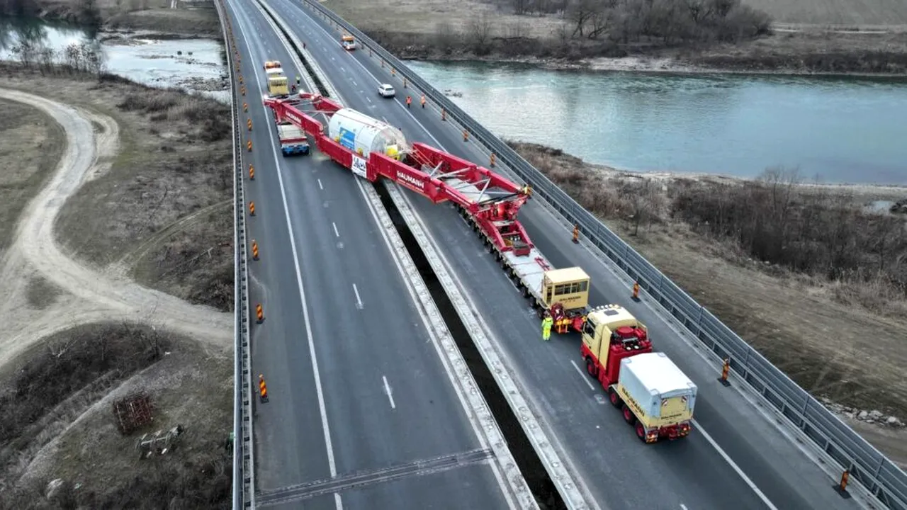 Transport agabaritic în vestul țării